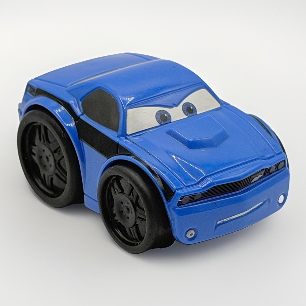 Fisher Price Little People Wheelies Cars 2 Rod Torque Redline Blue 2012